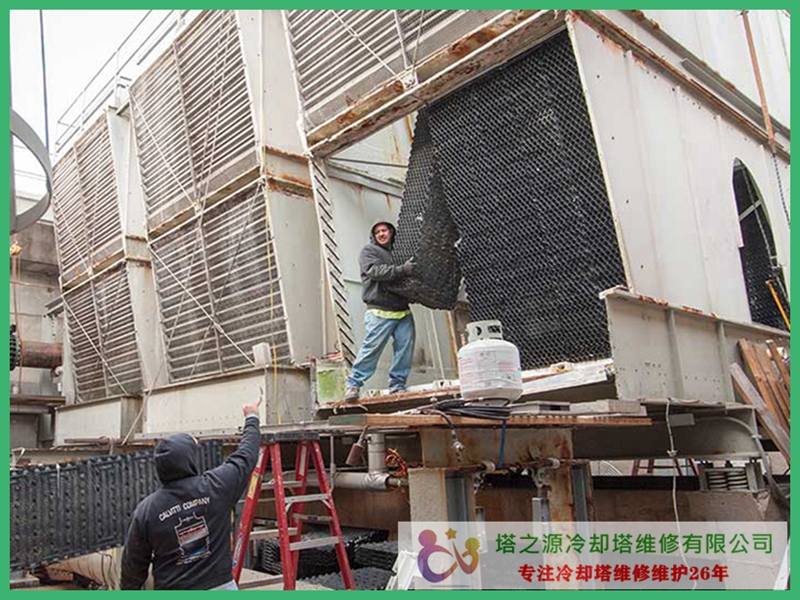 冷却塔常规故障原因及冷却塔维修方法(图1)