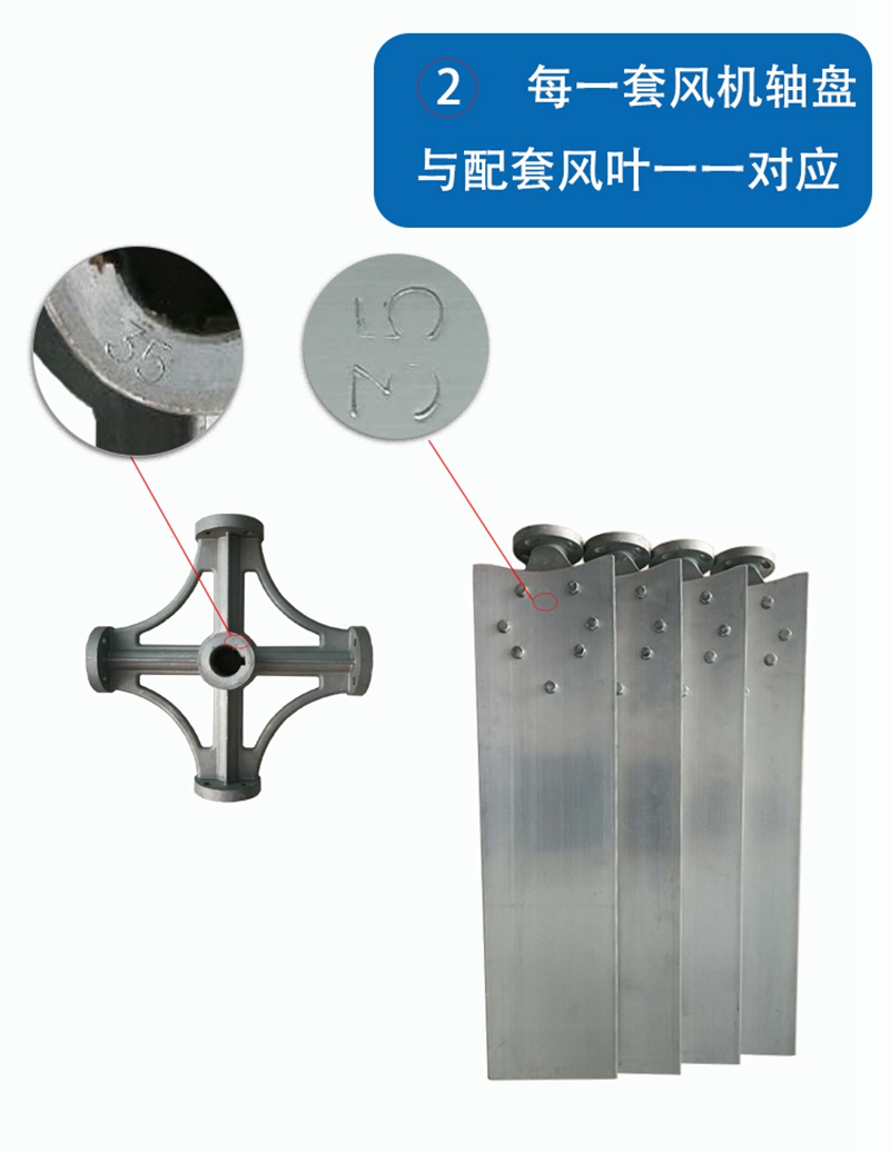 铝合金冷却塔风机运行平衡，维护方便重量轻 (图2)